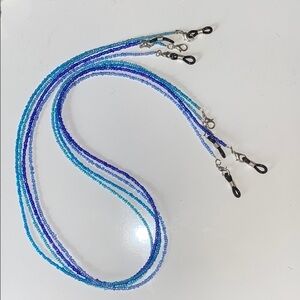Set of 4 beaded mask chain sunglasses chain holder